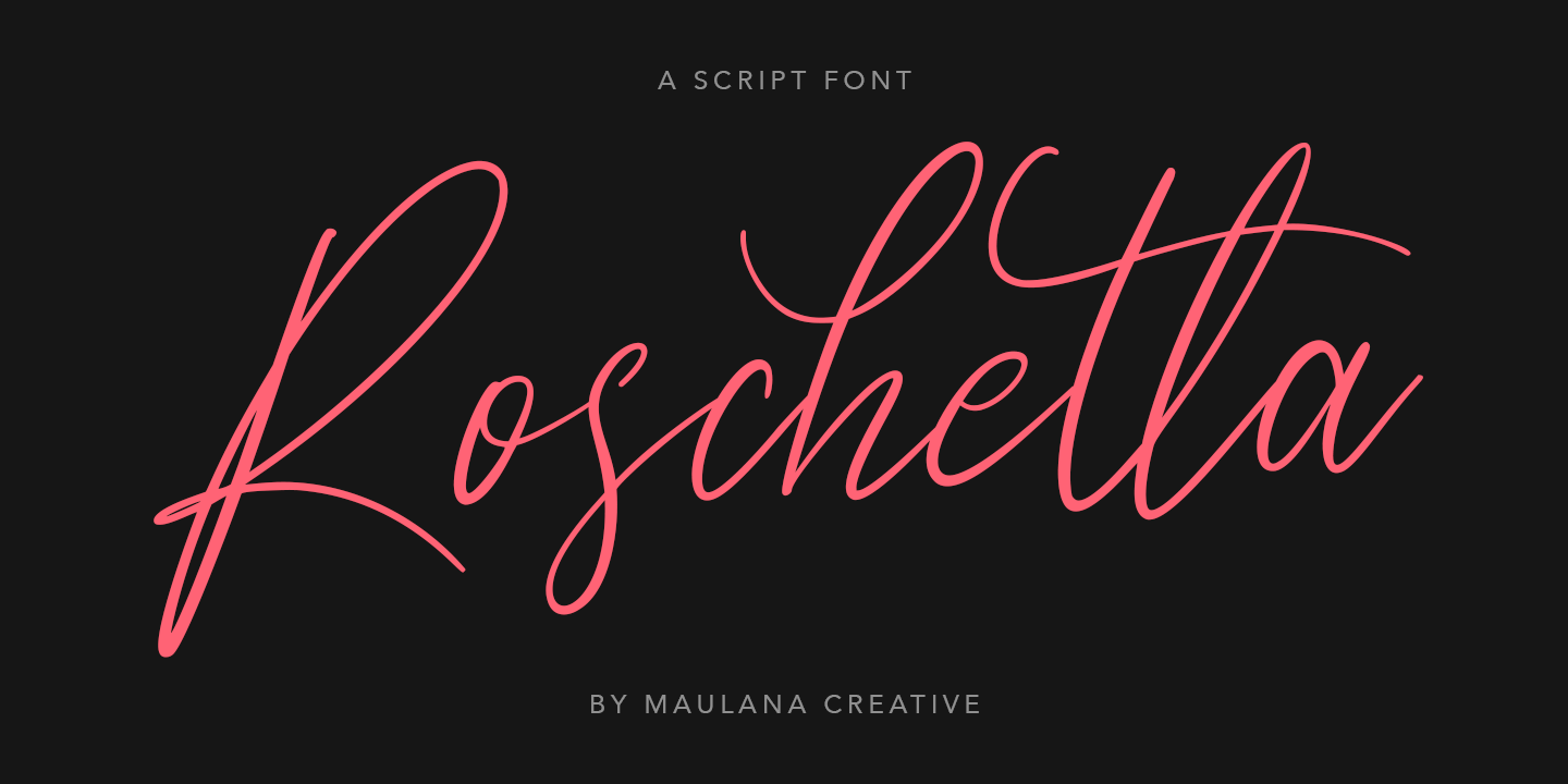 Roschetta Font preview